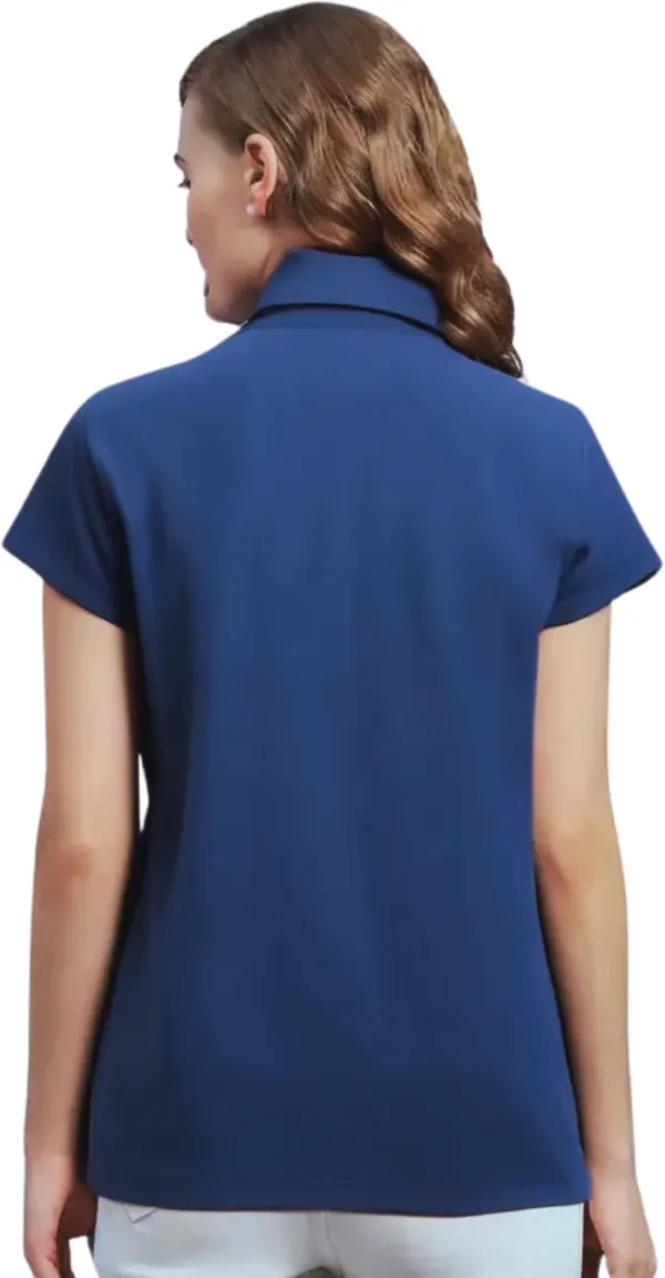 Multicolor_Polyester_Half_Sleeve_Polo_Neck_Printed_Regular_T-Shirt_For_Women