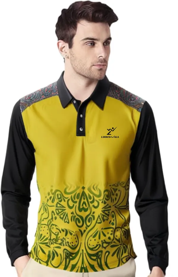 Black_Polyester_Polo_Printed_Full_Sleeve_Regular_T_shirt_For_Men