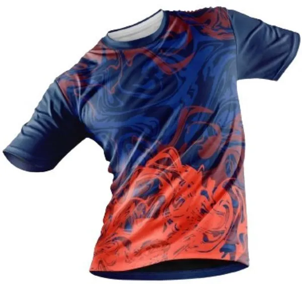 Blue_Polyester_Half_Sleeve_Round_Neck_Printed_Regular_T-Shirt_For_Unisex