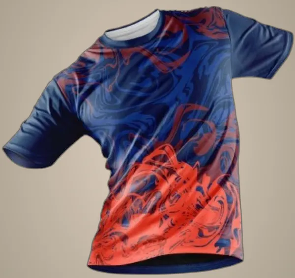 Blue_Polyester_Half_Sleeve_Round_Neck_Printed_Regular_T-Shirt_For_Unisex