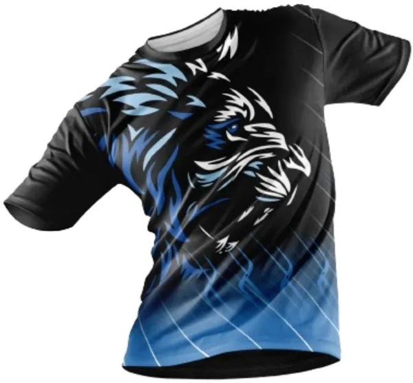 Black_Polyester_Half_Sleeve_Round_Neck_Printed_Regular_T-Shirt_For_Men