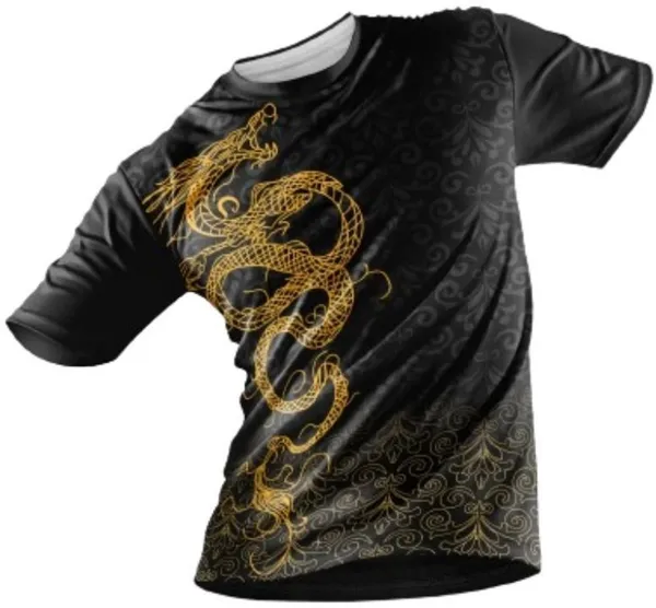 Black_Polyester_Half_Sleeve_Round_Neck_Printed_Regular_T-Shirt_For_Men