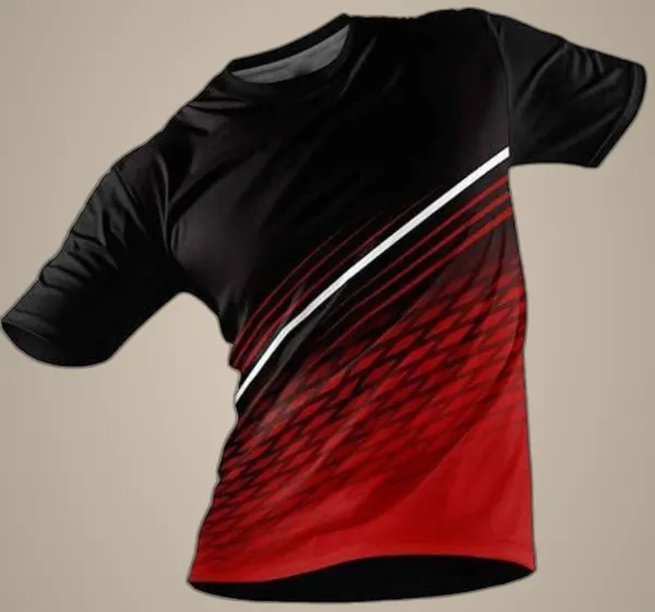 Black_Polyester_Half_Sleeve_Round_Neck_Printed_Regular_T-Shirt_For_Men