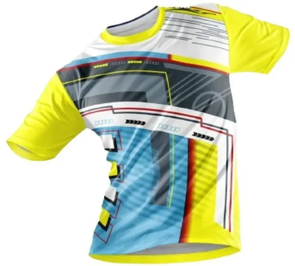 Yellow_Polyester_Short_Sleeve_Round_Neck_Printed_Regular_T-Shirt_For_Men