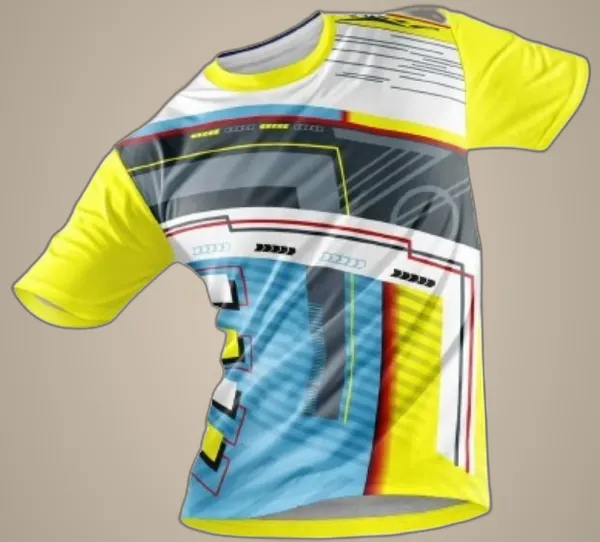 Yellow_Polyester_Short_Sleeve_Round_Neck_Printed_Regular_T-Shirt_For_Men