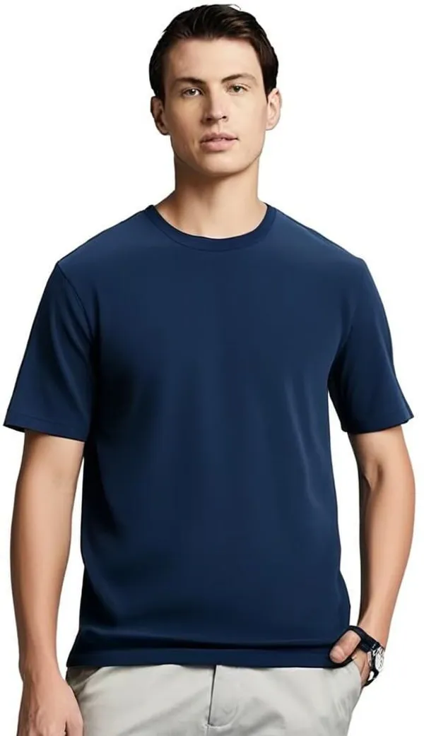 Pack_Of_2_Multicolor_Polyester_Half_Sleeve_Round_Neck_Solid_Regular_T-Shirt_For_Men