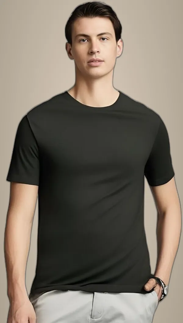 Grey_Polyester_Half_Sleeve_Round_Neck_Solid_Regular_T-Shirt_For_Men