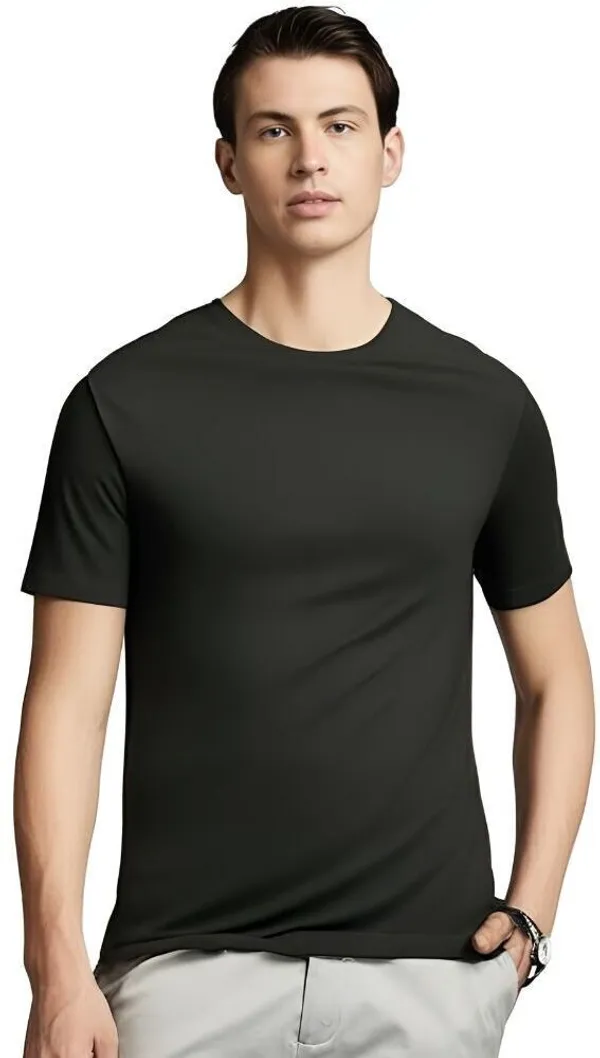 Pack_Of_3_Multicolor_Polyester_Half_Sleeve_Round_Neck_Solid_Regular_T-Shirt_For_Men