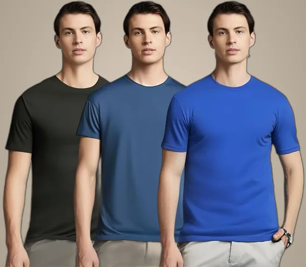 Pack_Of_3_Multicolor_Polyester_Half_Sleeve_Round_Neck_Solid_Regular_T-Shirt_For_Men