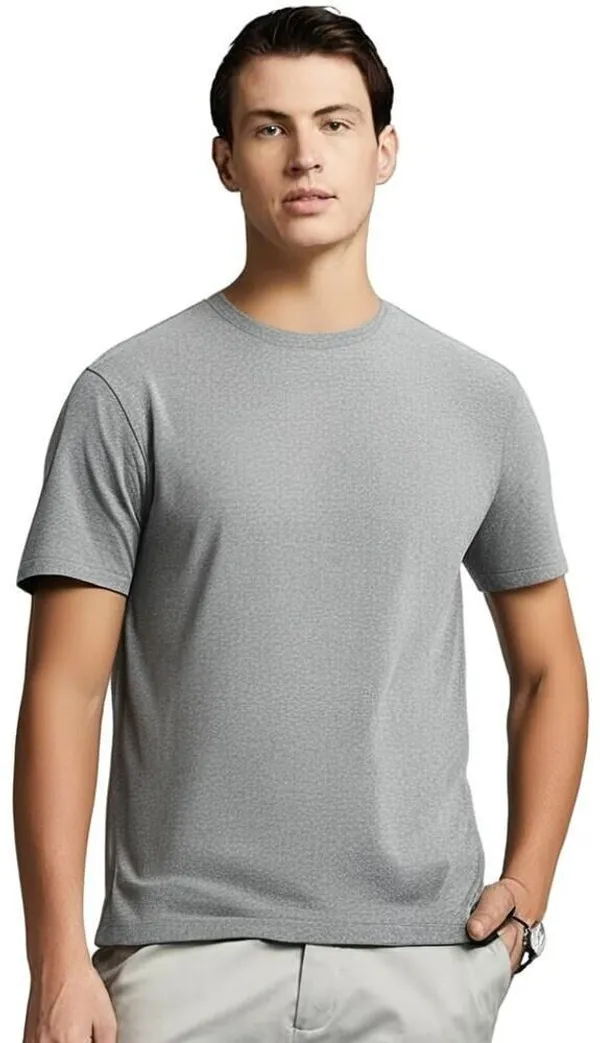 Black_Polyester_Half_Sleeve_Round_Neck_Solid_Regular_T-Shirt_For_Men