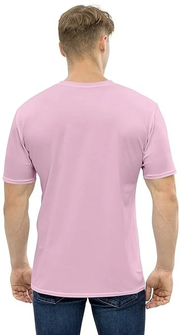 Pink_Cotton_Blend_Half_Sleeve_Round_Neck_Solid_Regular_T-Shirt_For_Men