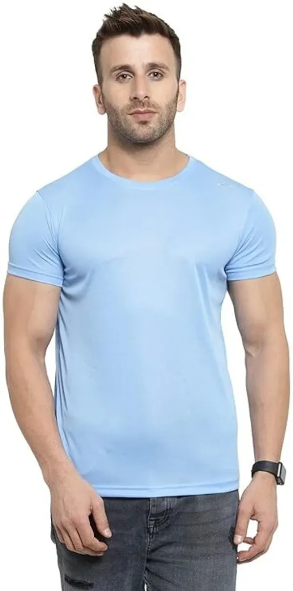 Sky_Blue_Cotton_Blend_Half_Sleeve_Round_Neck_Solid_Regular_T-Shirt_For_Men