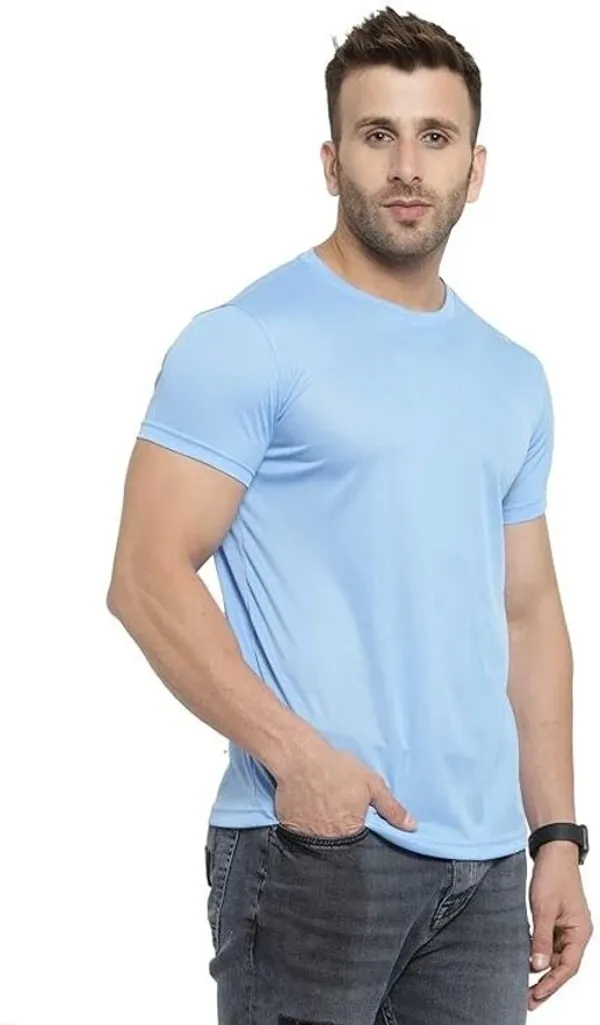 Sky_Blue_Cotton_Blend_Half_Sleeve_Round_Neck_Solid_Regular_T-Shirt_For_Men