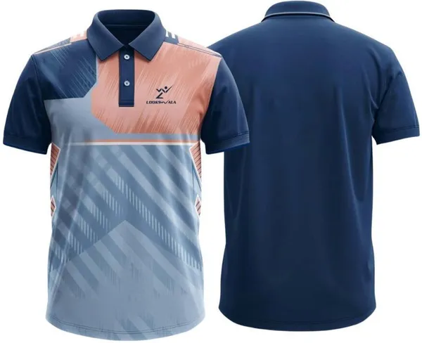 Blue_Polyester_Half_Sleeve_Polo_Neck_Printed_Regular_T-Shirt_For_Men