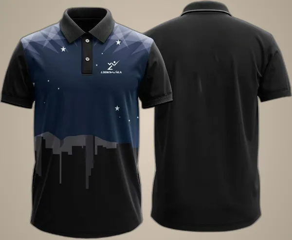 Blue_Polyester_Half_Sleeve_Polo_Neck_Printed_Regular_T-Shirt_For_Men