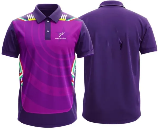 Purple_Polyester_Half_Sleeve_Polo_Neck_Printed_Regular_T-Shirt_For_Men
