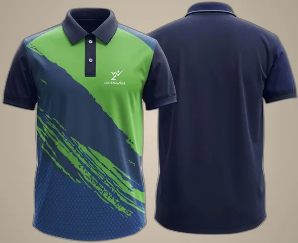 Blue_Polyester_Half_Sleeve_Polo_Neck_Self_Design_Regular_T-Shirt_For_Men