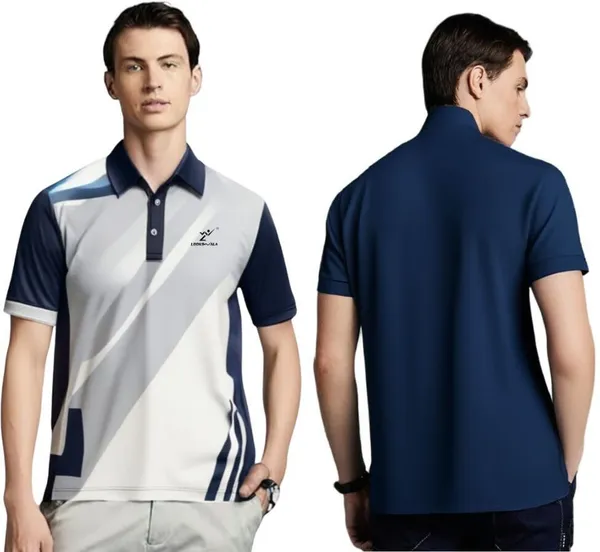 Blue_Polyester_Half_Sleeve_Polo_Neck_Printed_Regular_T-Shirt_For_Men