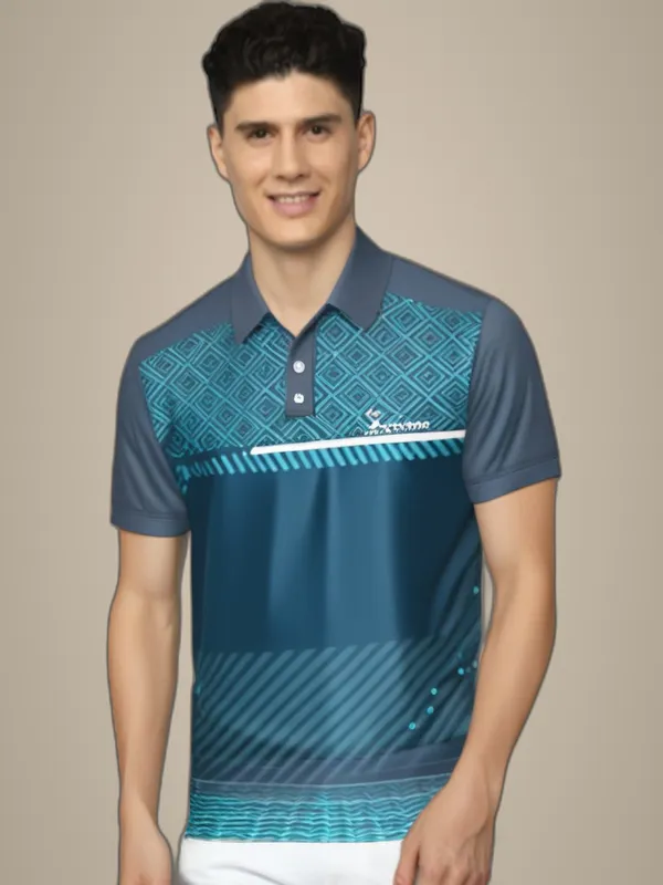 Navy_Blue_Polyester_Half_Sleeve_Polo_Neck_Printed_Regular_T-Shirt_For_Men
