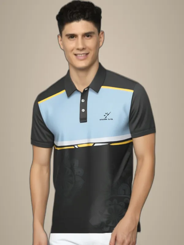 Multicolor_Polyester_Half_Sleeve_Polo_Neck_Graphic_Print_Tie_&_Dye_Regular_T-Shirt_For_Men