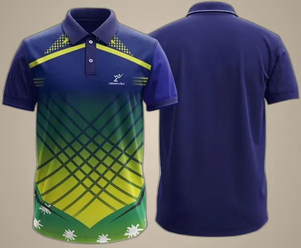 Blue_Polyester_Half_Sleeve_Polo_Neck_Printed_Regular_T-Shirt_For_Men