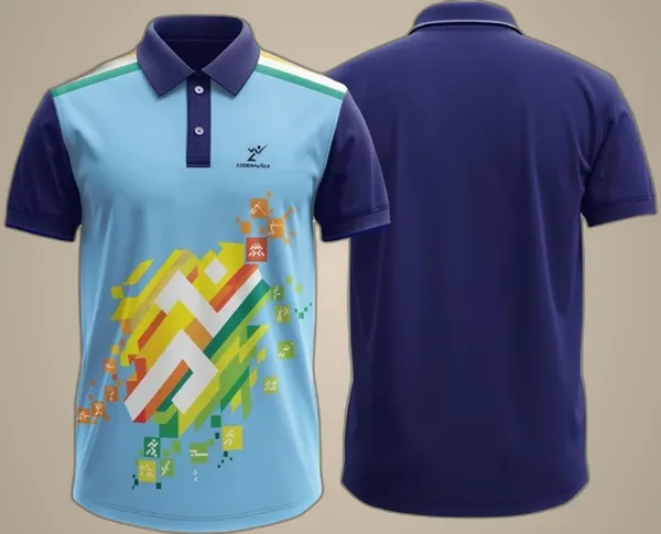Blue_Polyester_Half_Sleeve_Polo_Neck_Printed_Regular_T-Shirt_For_Men
