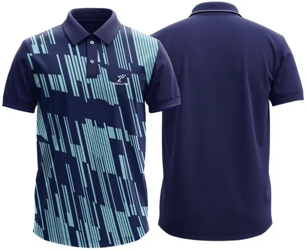 Blue_Polyester_Half_Sleeve_Polo_Neck_Printed_Regular_T-Shirt_For_Men