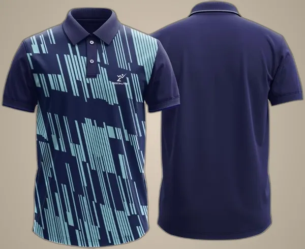 Blue_Polyester_Half_Sleeve_Polo_Neck_Printed_Regular_T-Shirt_For_Men