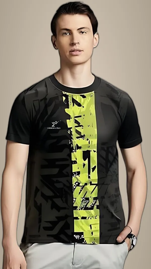 Black_Polyester_Half_Sleeve_Round_Neck_Printed_Regular_T-Shirt_For_Men
