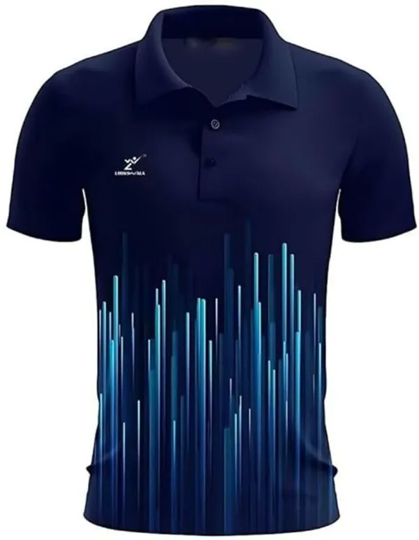 Blue_Polyester_Half_Sleeve_Polo_Neck_Printed_Regular_T-Shirt_For_Men