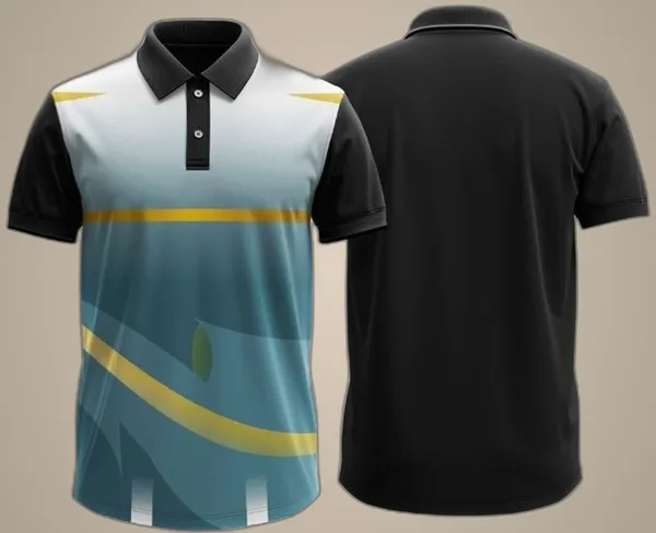 Black_Polyester_Half_Sleeve_Polo_Neck_Printed_Regular_T-Shirt_For_Men