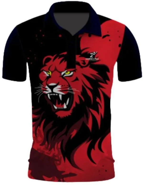 Red_Polyester_Half_Sleeve_Polo_Neck_Printed_Regular_T-Shirt_For_Men