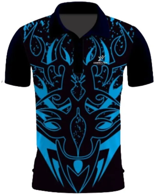 Black_Polyester_Half_Sleeve_Polo_Neck_Printed_Regular_T-Shirt_For_Men