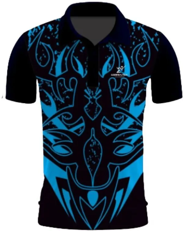 Black_Polyester_Half_Sleeve_Polo_Neck_Printed_Regular_T-Shirt_For_Men