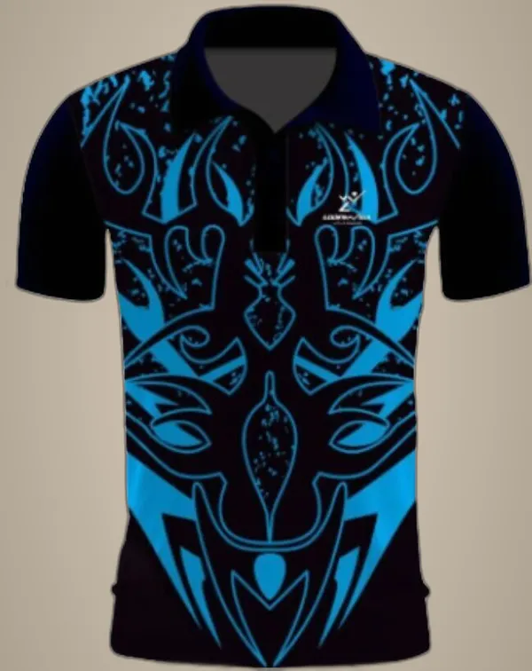 Black_Polyester_Half_Sleeve_Polo_Neck_Printed_Regular_T-Shirt_For_Men