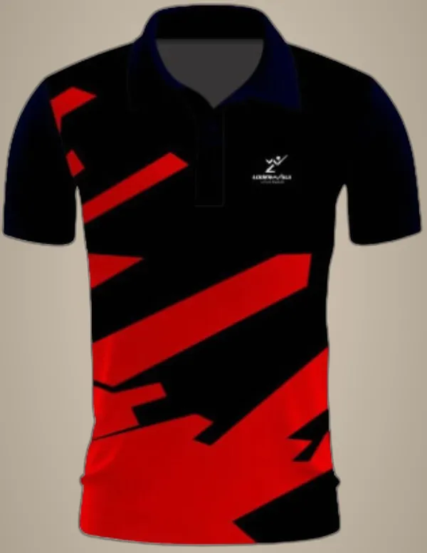 Black_Polyester_Half_Sleeve_Polo_Neck_Printed_Regular_T-Shirt_For_Men