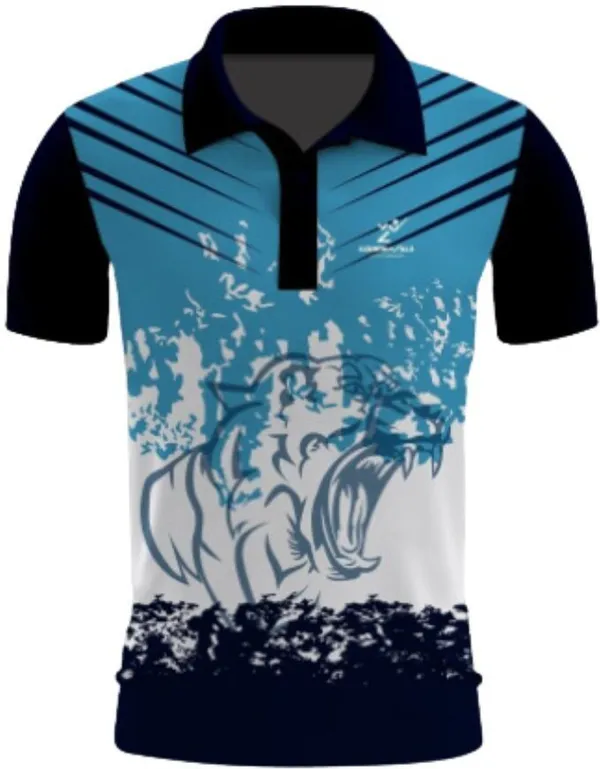 Black_Polyester_Half_Sleeve_Polo_Neck_Printed_Regular_T-Shirt_For_Men