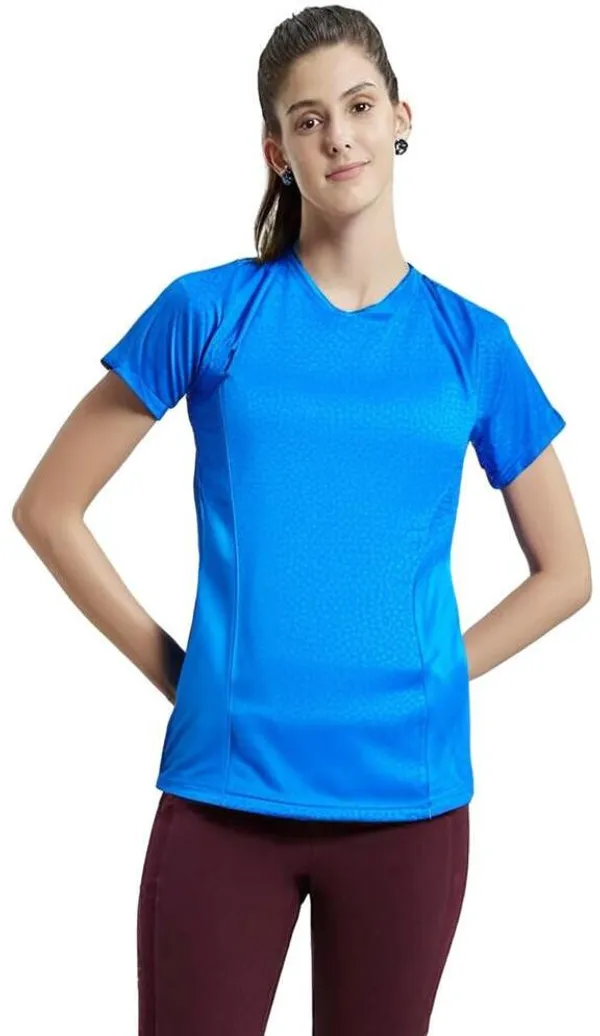 Blue_Polyester_Half_Sleeve_Round_Neck_Solid_Regular_T-Shirt_For_Women