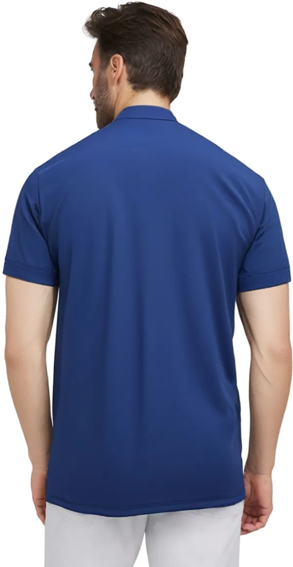 Blue_Polyester_Half_Sleeve_Polo_Neck_Printed_Regular_T-Shirt_For_Men