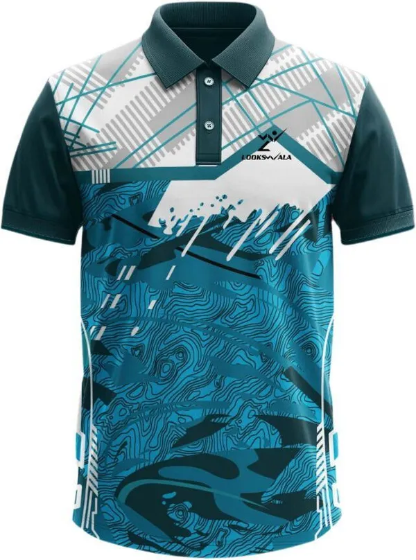Black_Polyester_Half_Sleeve_Polo_Neck_Printed_Regular_T-Shirt_For_Men
