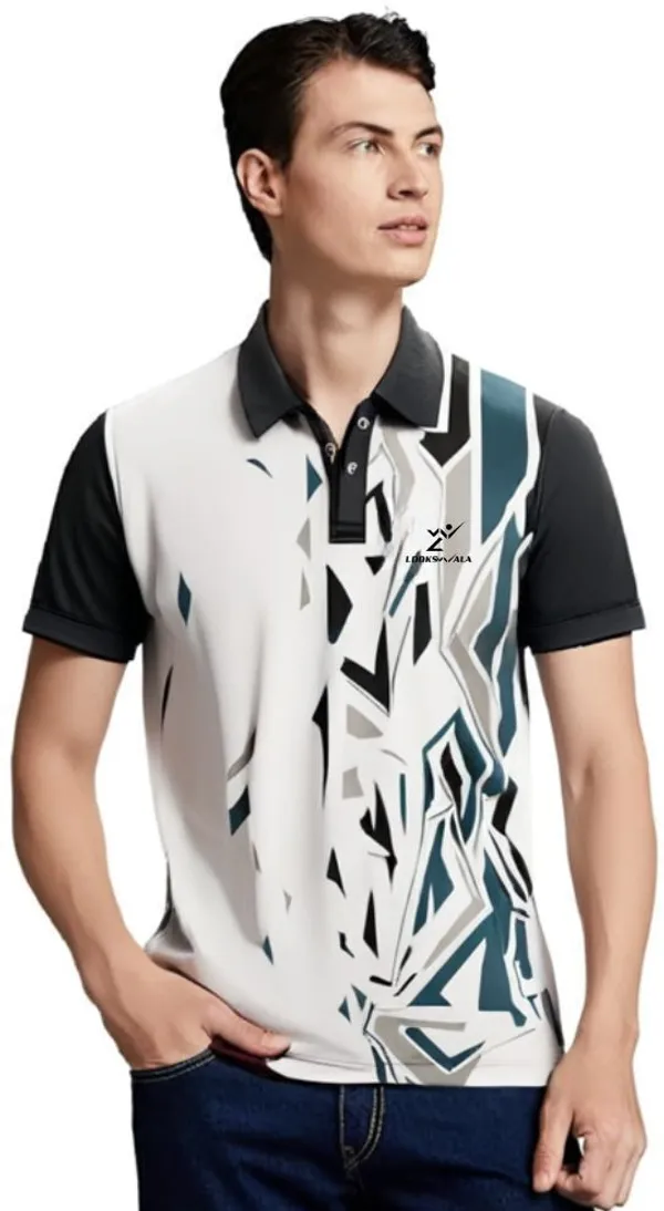 Multicolor_Polyester_Half_Sleeve_Polo_Neck_Printed_Regular_T-Shirt_For_Men