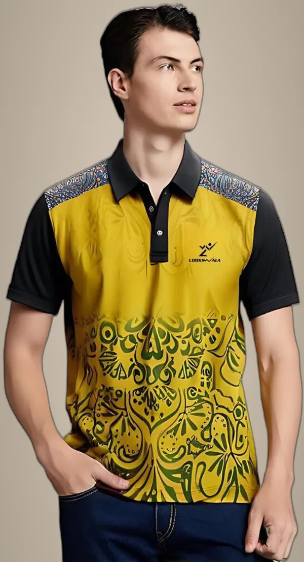 Multicolor_Polyester_Half_Sleeve_Polo_Neck_Printed_Regular_T-Shirt_For_Men