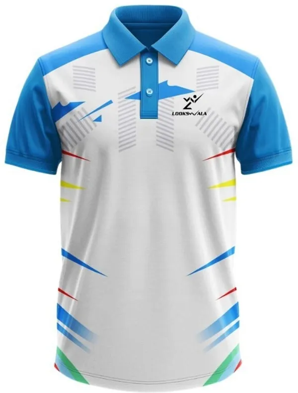 Blue_Polyester_Half_Sleeve_Polo_Neck_Printed_Regular_T-Shirt_For_Men