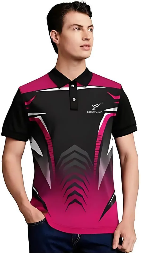 Purple_Polyester_Half_Sleeve_Polo_Neck_Printed_Regular_T-Shirt_For_Men