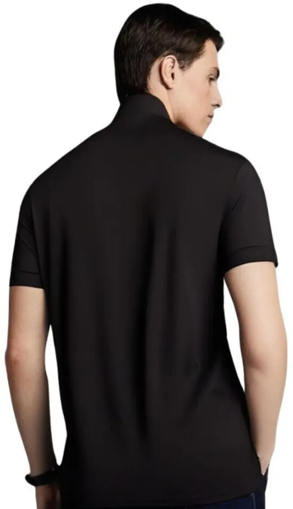 Black_Polyester_Half_Sleeve_Polo_Neck_Printed_Regular_T-Shirt_For_Men