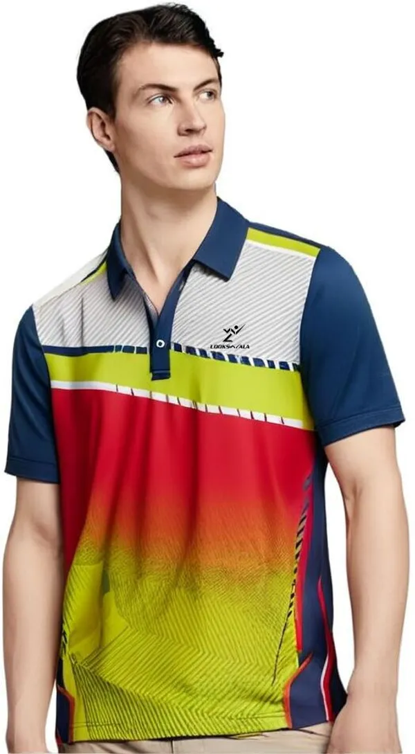 Multicolor_Polyester_Half_Sleeve_Polo_Neck_Printed_Regular_T-Shirt_For_Men