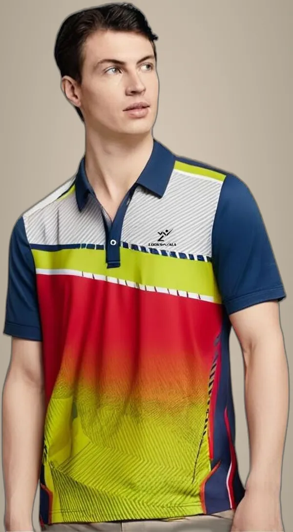 Multicolor_Polyester_Half_Sleeve_Polo_Neck_Printed_Regular_T-Shirt_For_Men