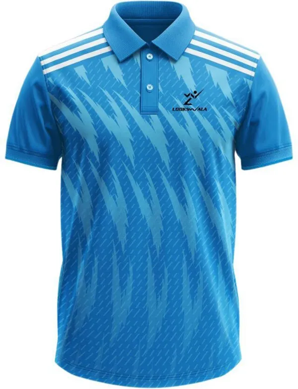 Blue_Polyester_Half_Sleeve_Polo_Neck_Printed_Regular_T-Shirt_For_Men