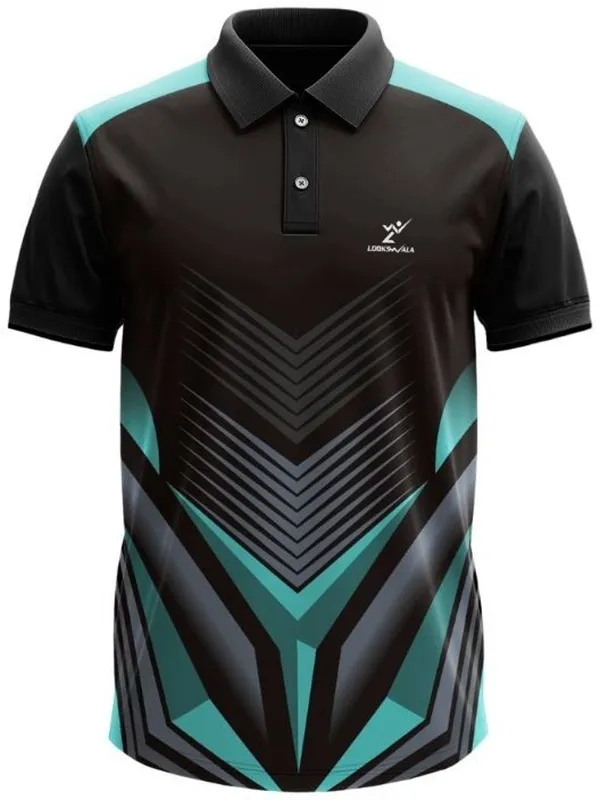 Black_Polyester_Half_Sleeve_Polo_Neck_Printed_Regular_T-Shirt_For_Men