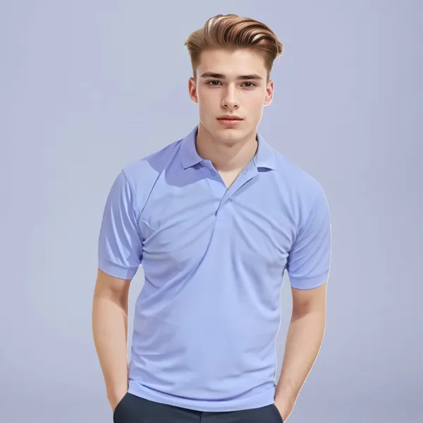 Blue_Polyester_Half_Sleeve_Polo_Neck_Solid_Regular_T-Shirt_For_Men